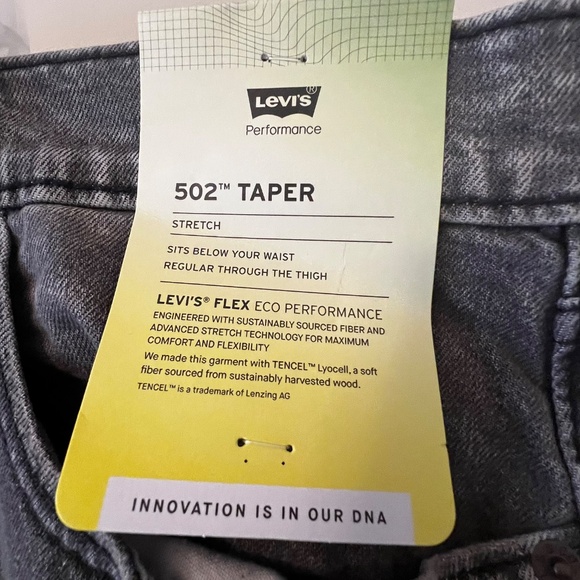 Levi's 44x32 502 Taper Jeans - Picture 3 of 6
